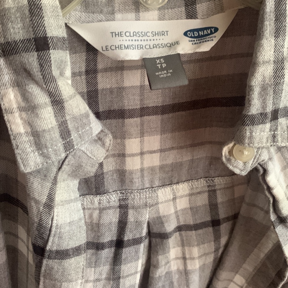 Gray Flannel Button Up - Picture 3 of 3